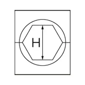 Шестигранная матрица для алюминиевого зажима КВТ МШ-26,0-А/100т 61266