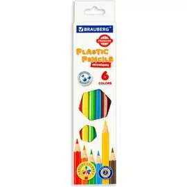 Шестигранные цветные карандаши BRAUBERG PREMIUM 181665