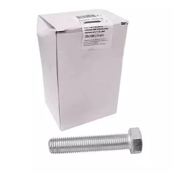 Шестигранный болт крепежная техника 20х100 мм DIN933 10 шт. 493583 БК