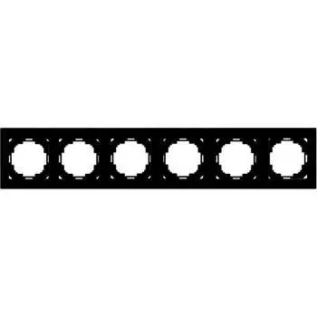 Шестиместная рамка Nilson TOURAN metallic 24220096