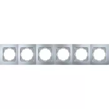 Шестиместная рамка Nilson TOURAN metallic 24130096