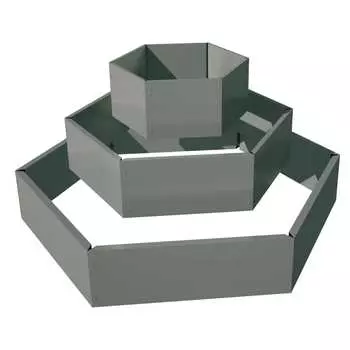 Шестиугольная каскадная клумба Благо