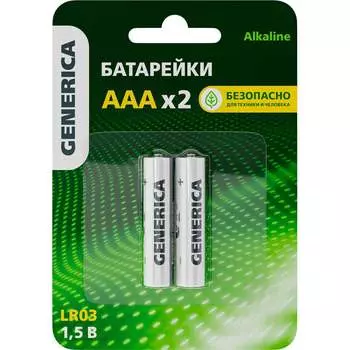 Щелочная батарейка GENERICA alkaline, lr03/aaa ABT-LR03-ST-L02-G