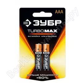 Щелочная батарейка ЗУБР Turbo-MAX 59203-2C_z01