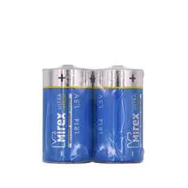 Щелочная батарея Mirex 23702-LR14-S2