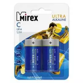 Щелочная батарея Mirex 23702-LR14-E2