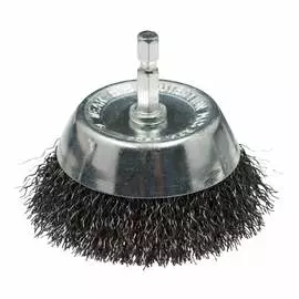 Щетка чашечная (15 шт; 50 мм; хвостовик hex1/4; нержавеющая гофрированная проволока 0.3 мм) для дрелей профоснастка 20902001