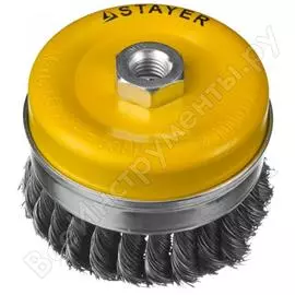 Усиленная чашечная щетка для ушм STAYER PROFESSIONAL 35137-100