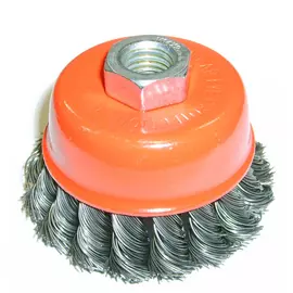 Витая щетка "чашка" для УШМ SKRAB 35405