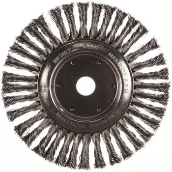 Щетка дисковая плоская для ушм (200х22.2 мм) inforce 11-01-047