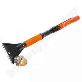 Щетка для снега со скребком и мягкой ручкой автостоп ab-2231