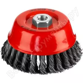 Двухрядная чашечная щетка-крацовка для ушм MIRAX 35104-120-2