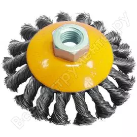 Дисковая витая щетка-крацовка для ушм Biber 70977 тов-076222