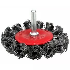 Крученая металлическая щетка-тарелка для дрели On 20-02-375