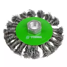 Металлическая щетка-тарелка для УШМ TUNDRA