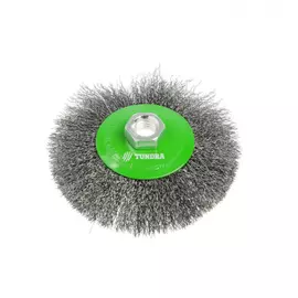 Металлическая щетка-тарелка для УШМ TUNDRA