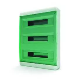 Щит tekfor навесной 54 мод. ip41, прозрачная зеленая дверца bnz 40-54-1 01-01-082