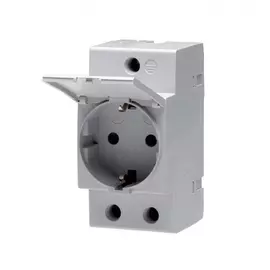 Щитовая розетка с защитной крышкой abb m1175-c 2csm211000r0721