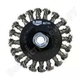 Коническая жгутовая щетка для ушм D.BOR METAL Standard D11-MS-115-M14-050