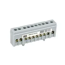 Шина iek шни-6x9-10-к-ср в корпусном изоляторе на din-рейку, иэк ynn10-69-10kd-k02