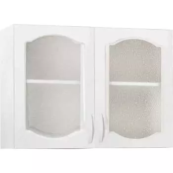 Шкаф для посуды SANTREK 60 Ясень Белый (со стеклом) фасад МДФ 282758