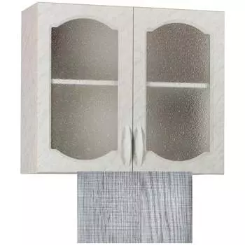 Шкаф для посуды SANTREK 80 Сакура (со стеклом) фасад МДФ 64254