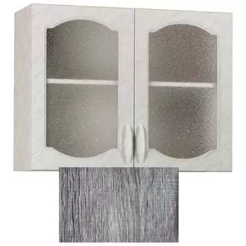 Шкаф для посуды SANTREK 80 Турин (со стеклом) фасад МДФ 64284