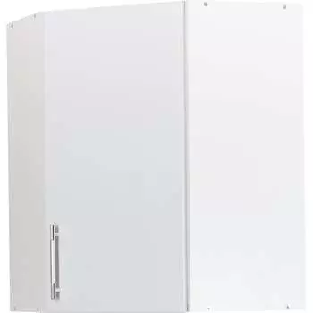 Шкаф для посуды SANTREK угловой 55*55 белый металлик фасад МДФ 49002