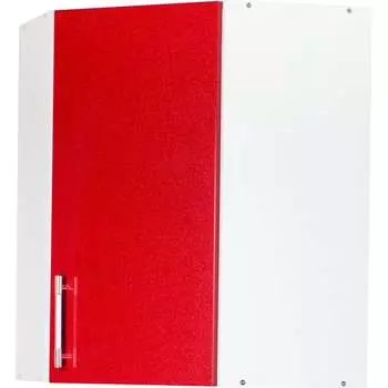 Шкаф для посуды SANTREK угловой 55*55 красный металлик фасад МДФ 48974