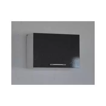 Шкаф хлебница SANTREK 50 черный металлик фасад МДФ 58654