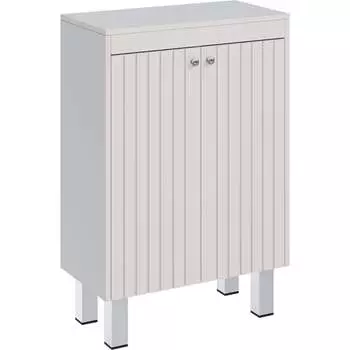 Шкаф Lemark ROMANCE 60 см, подвесной/напольный, с откидной корзиной для белья, цвет корпуса, фасада: белый гляне LM07R35N-SH