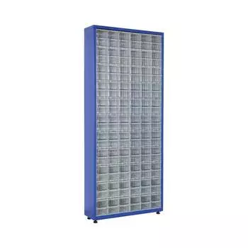 Шкаф Sembol Plastik TMD2 синий, комплект/132 ящика, 780x230x1810 мм 20158