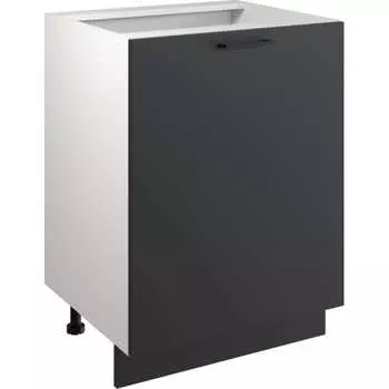 Шкаф - стол Атмосфера 60см Simple Н600 Антрацит/ Белый 00-00020848