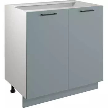 Шкаф - стол Атмосфера 80см с двумя дверцами Simple Н800 Пыльный зеленый/ Белый 00-00024786