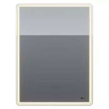Шкаф зеркальный Lemark ELEMENT 60x80 см, 1 дверный, петли справа, с подсветкой, с розеткой, цвет корпуса белый LM60ZS-E