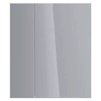 Шкаф зеркальный Lemark UNIVERSAL 70x80 см, 2-х дверный, цвет корпуса белый глянец LM70ZS-U