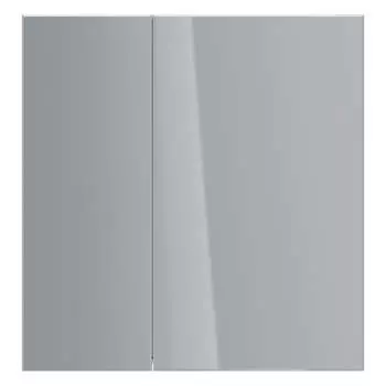 Шкаф зеркальный Lemark UNIVERSAL 80x80 см, 2-х дверный, цвет корпуса белый глянец LM80ZS-U
