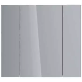 Шкаф зеркальный Lemark UNIVERSAL 90x80 см, 3-х дверный, цвет корпуса белый глянец LM90ZS-U