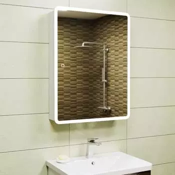 Шкаф зеркало для ванной Bauedge Bau Stil BS6080W