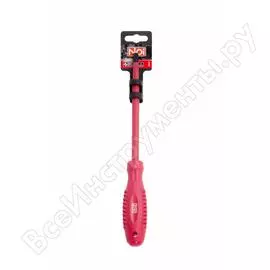 Шлицевая электрозащищенная отвертка sl 6.5x150мм 1000в crmo npi 30055