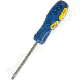 Шлицевая отвертка профи 6х100мм fit hq 55544