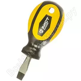 Шлицевая плоская отвертка sl6.5 25мм aist 810102565p 00-00015043