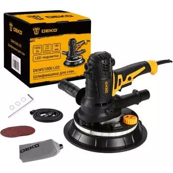 Шлифмашина для стен DEKO DKWS1000 LED 085-1060