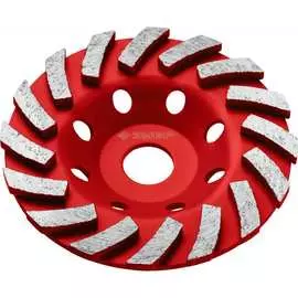 Шлифовальная алмазная чашка ЗУБР Турбо 33378-125