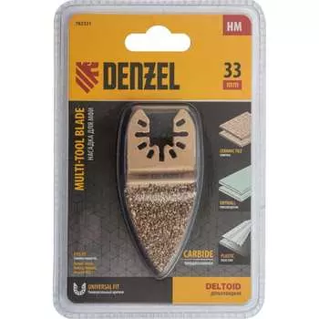 Шлифовальная дельтовидная насадка по плитке и дереву для МФИ Denzel 782321