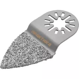 Шлифовальная насадка для МФИ, по плитке и дереву ПРАКТИКА двусторонняя дельта, узкая, HM, 35 мм 240-317