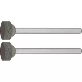 Шлифовальный абразивный круг зубр карбид кремния на шпильке p 120 d 10x3.2 мм l 45 мм 2 шт. 35915