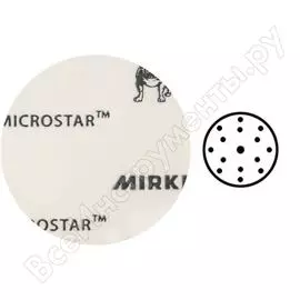Шлифовальный круг microstar (150 мм; 15 отв.; p 2000; 50 шт.) mirka fm61105095