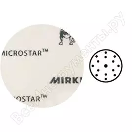 Шлифовальный круг microstar (150 мм; 15 отв.; p 1500; 50 шт.) mirka fm61105094