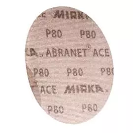 Шлифовальный круг на сетчатой основе abranet ace (77 мм; p80; 50 шт.) mirka ac20305080